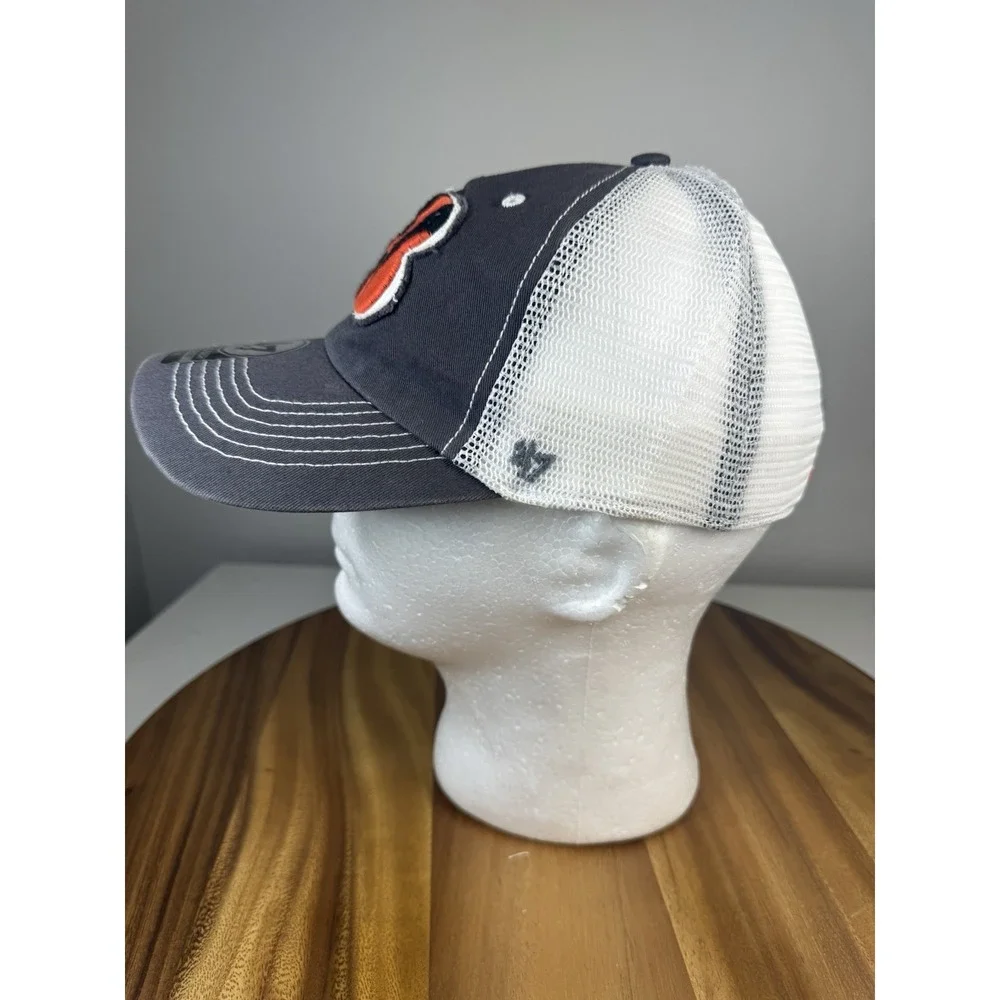 New! Cincinnati Bengals 47 Brand Mesh Closer‎ Charcoal Flex Fit Hat Size S/M
